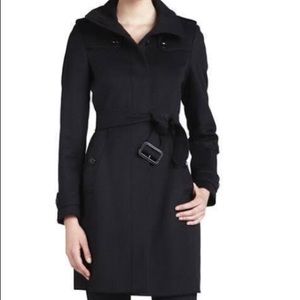 Burberry Black Trench Coat with Removeable Lining